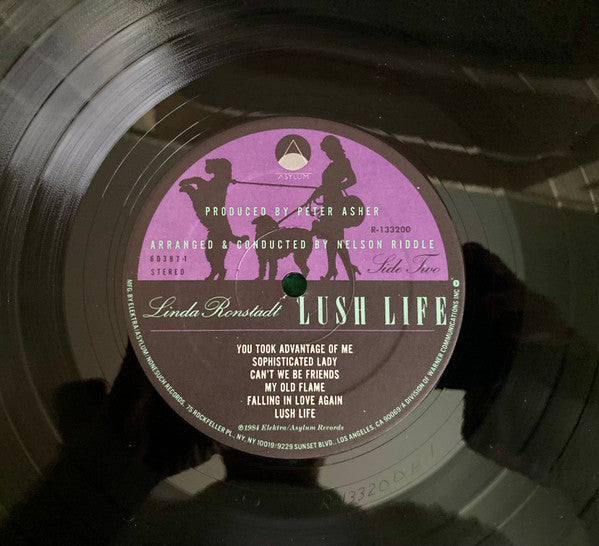 Linda Ronstadt With Nelson Riddle & His Orchestra* : Lush Life (LP, Album, Club, Spe)