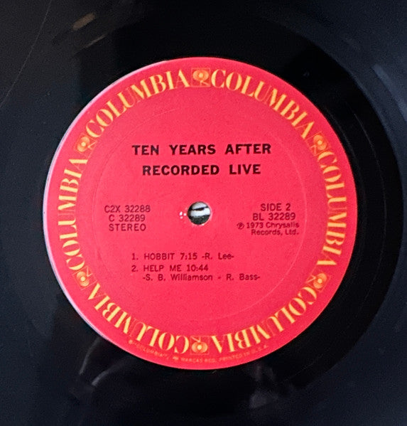 Ten Years After : Recorded Live (2xLP, Album, Pit)