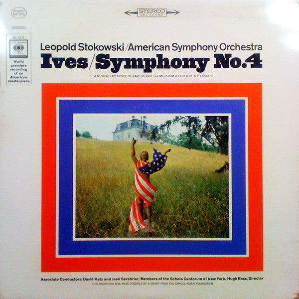 Leopold Stokowski / American Symphony Orchestra* - Ives* : Symphony No. 4 (LP)