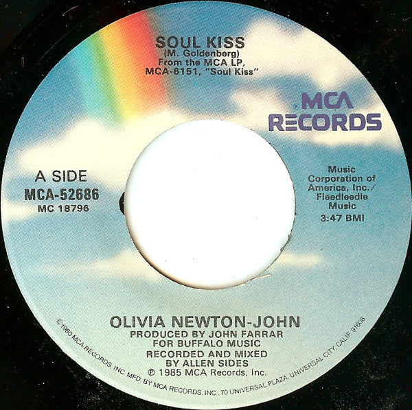 Olivia Newton-John : Soul Kiss (7", Single)