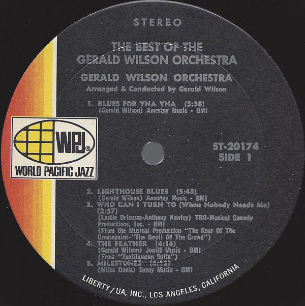 The Gerald Wilson Orchestra* : The Best Of The Gerald Wilson Orchestra (LP, Comp, Club)