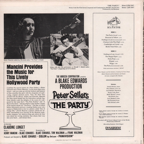 Henry Mancini : The Party (Music From The Film Score) (LP, Album)