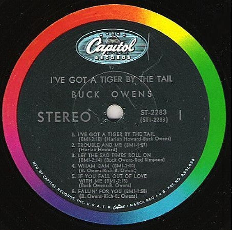 Buck Owens And His Buckaroos : I've Got A Tiger By The Tail (LP, Album, Scr)