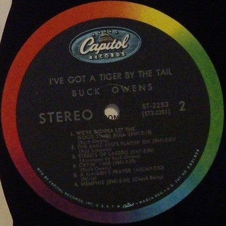 Buck Owens And His Buckaroos : I've Got A Tiger By The Tail (LP, Album, Scr)
