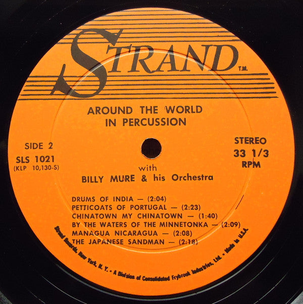 Billy Mure & His Orchestra* : Around The World In Percussion (LP, Album)