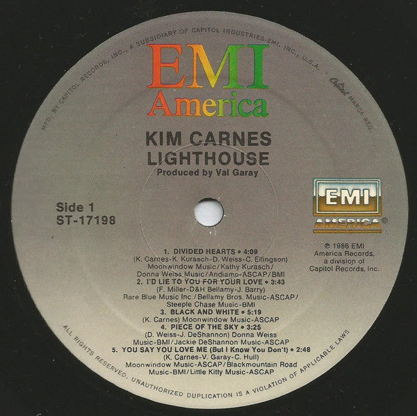 Kim Carnes : Lighthouse (LP, Album)