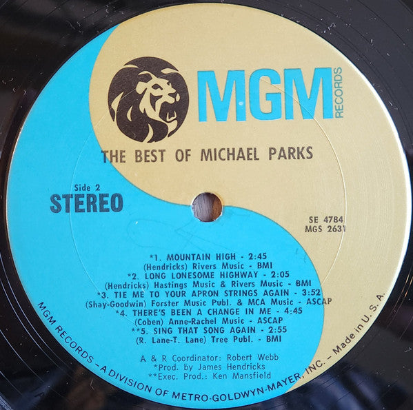 Michael Parks (3) : The Best Of (LP, Comp)