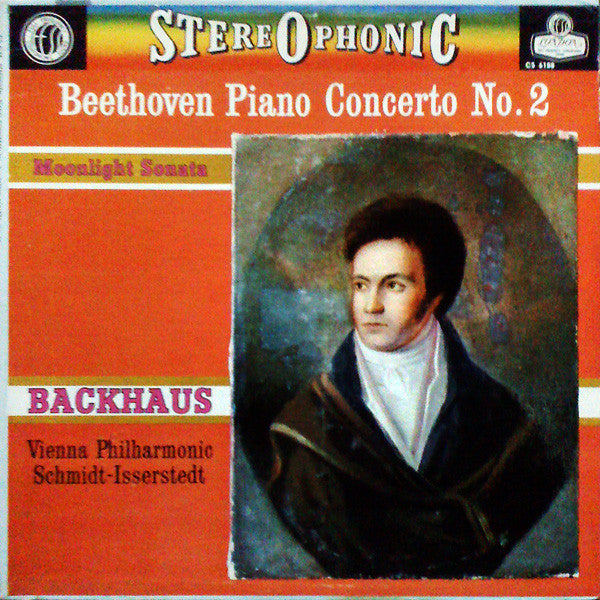 Backhaus*, Vienna Philharmonic* / Beethoven* : Piano Concerto No. 2 – Moonlight Sonata (LP)