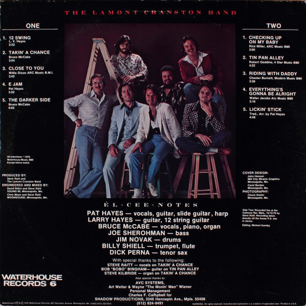 The Lamont Cranston Band* : El-Cee-Notes (LP, Album)