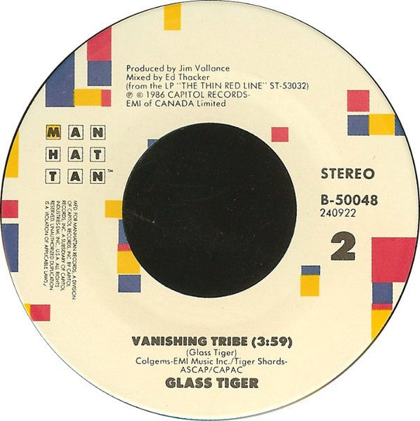 Glass Tiger : Someday (7", Single)