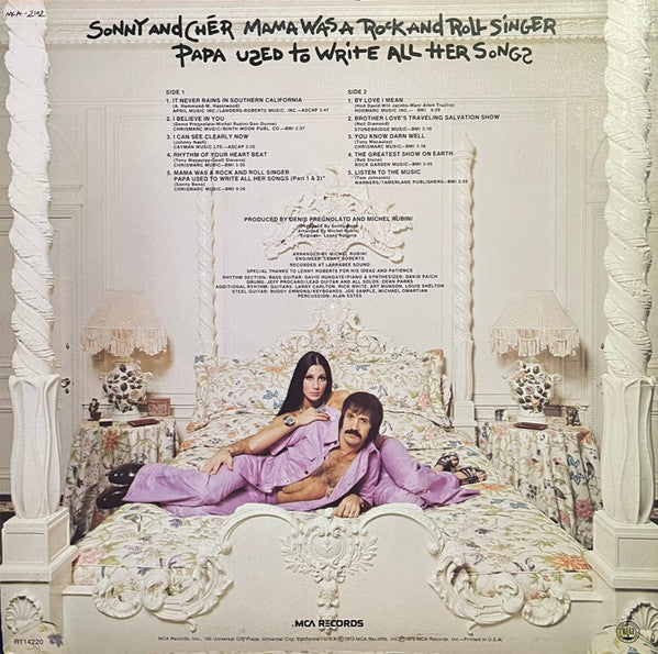 Sonny & Cher : Mama Was A Rock And Roll Singer Papa Used To Write All Her Songs (LP, Album, Club, RE)