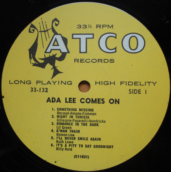 Ada Lee : Comes On! (LP, Album, Mono)