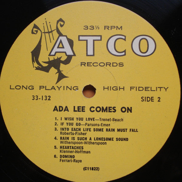 Ada Lee : Comes On! (LP, Album, Mono)