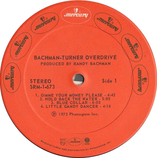 Bachman-Turner Overdrive : Bachman-Turner Overdrive (LP, Album, PRC)