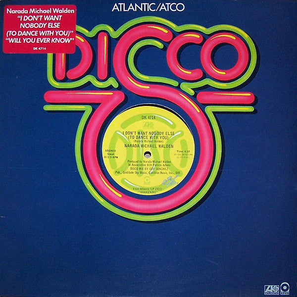 Narada Michael Walden : I Don't Want Nobody Else (To Dance With You) / Will You Ever Know (12")