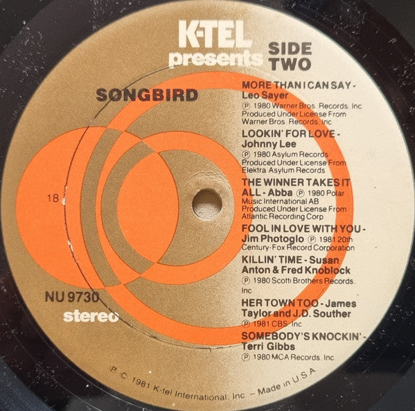 Various : Songbird (LP, Comp, 18)