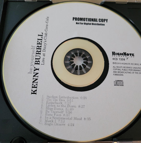 Kenny Burrell : Be Yourself (CDr, Album, Promo)