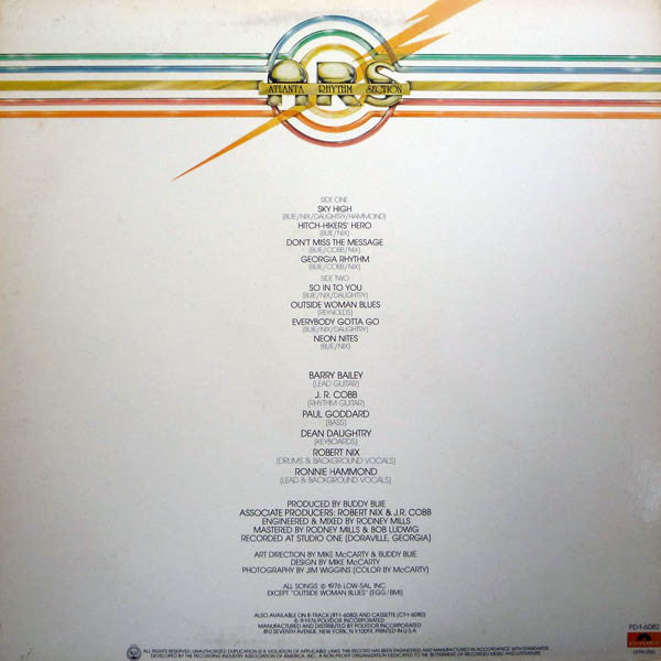 Atlanta Rhythm Section : A Rock And Roll Alternative (LP, Album, San)
