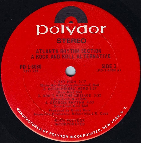 Atlanta Rhythm Section : A Rock And Roll Alternative (LP, Album, San)