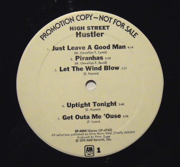 Hustler (9) : High Street (LP, Album, Promo)
