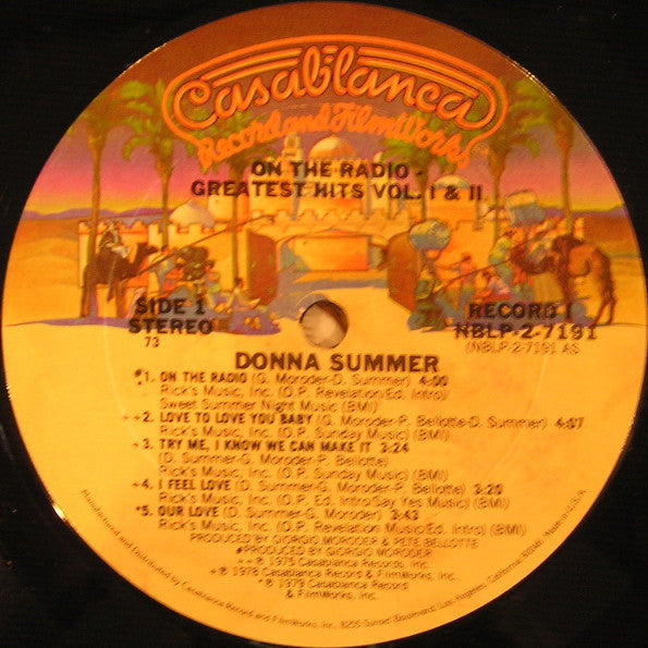 Donna Summer : On The Radio - Greatest Hits Volumes I & II (2xLP, Comp, P/Mixed, 73 )