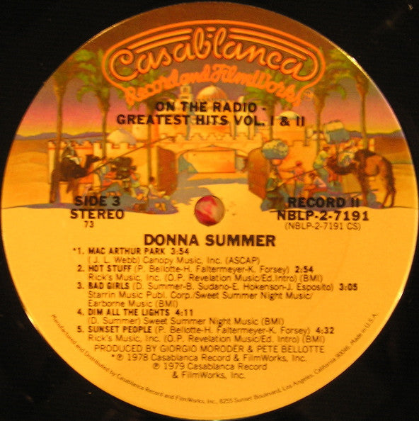 Donna Summer : On The Radio - Greatest Hits Volumes I & II (2xLP, Comp, P/Mixed, 73 )
