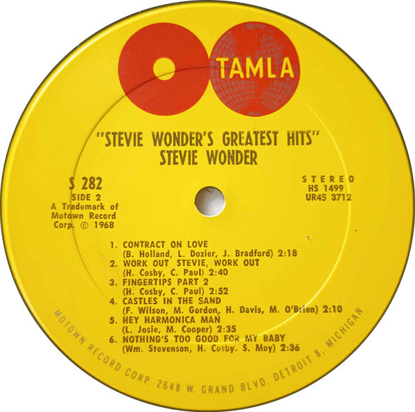 Stevie Wonder : Greatest Hits (LP, Comp, Ter)
