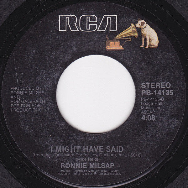 Ronnie Milsap : Lost In The Fifties Tonight (In The Still Of The Night) (7", Styrene, Ind)