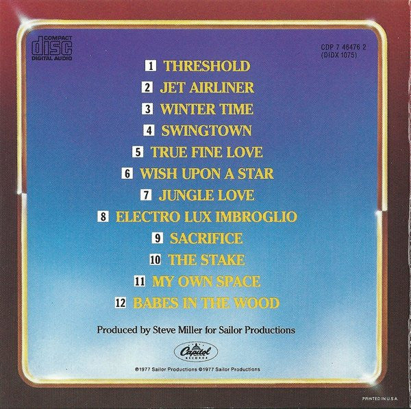 The Steve Miller Band* : Book Of Dreams (CD, Album, RE)