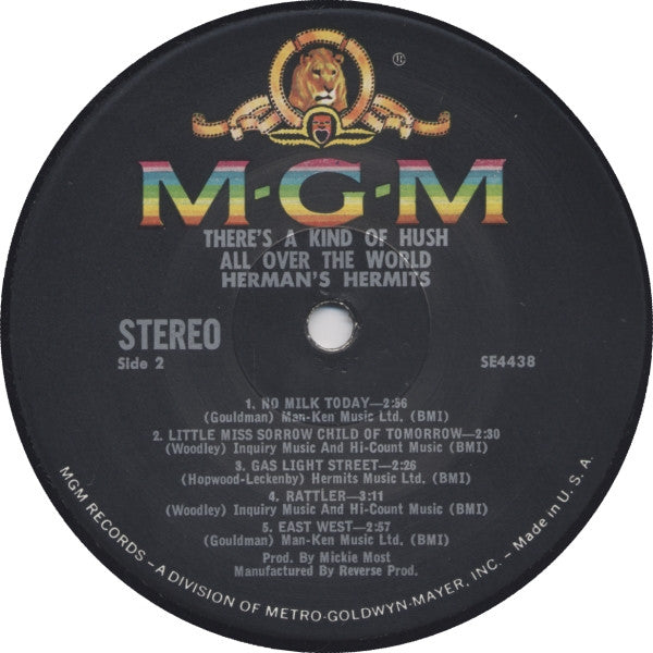 Herman's Hermits : There's A Kind Of Hush All Over The World (LP, Album)