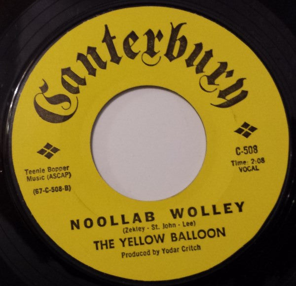 The Yellow Balloon* : Yellow Balloon (7", Single, Mon)