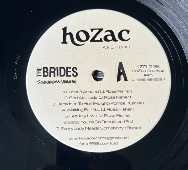 The Brides (2) : Suburban Vermin (LP, Comp)