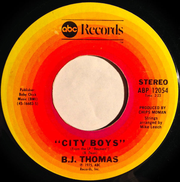 B.J. Thomas : (Hey Won't You Play) Another Somebody Done Somebody Wrong Song (7", Single)