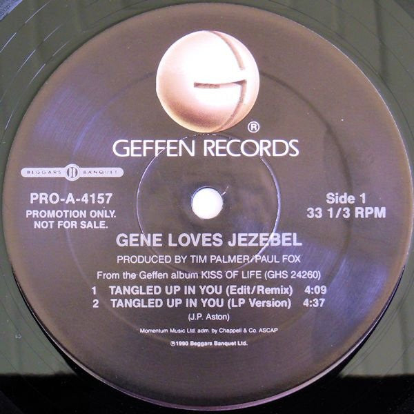 Gene Loves Jezebel : Tangled Up In You / Jealous (12", Promo)