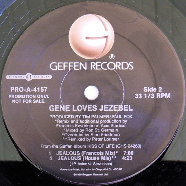 Gene Loves Jezebel : Tangled Up In You / Jealous (12", Promo)