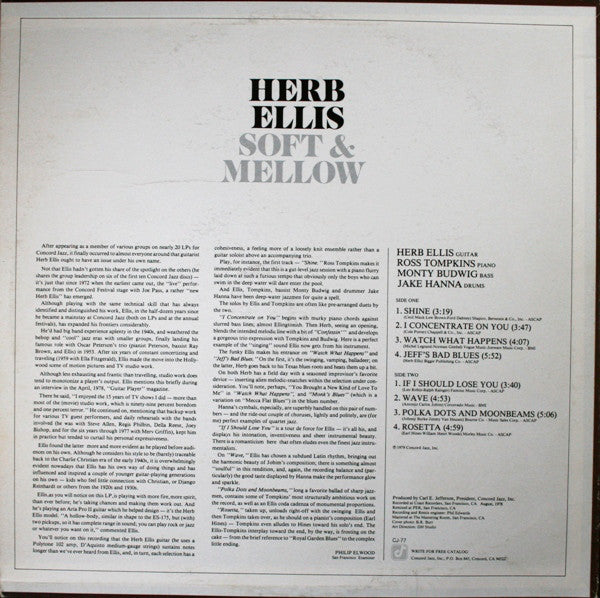 Herb Ellis : Soft & Mellow (LP, Album)