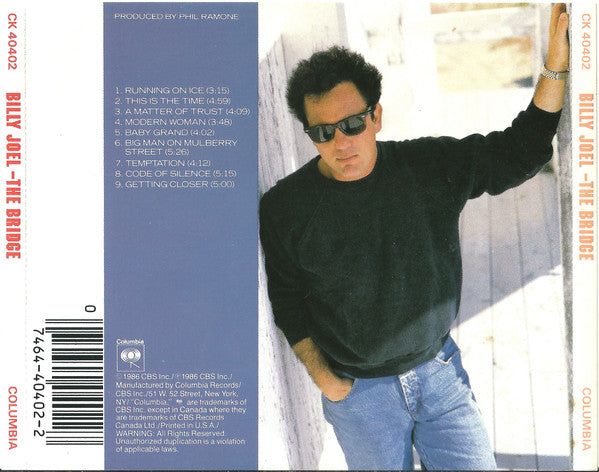 Billy Joel : The Bridge (CD, Album, JVC)