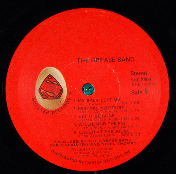 The Grease Band : The Grease Band (LP, Album, Gat)