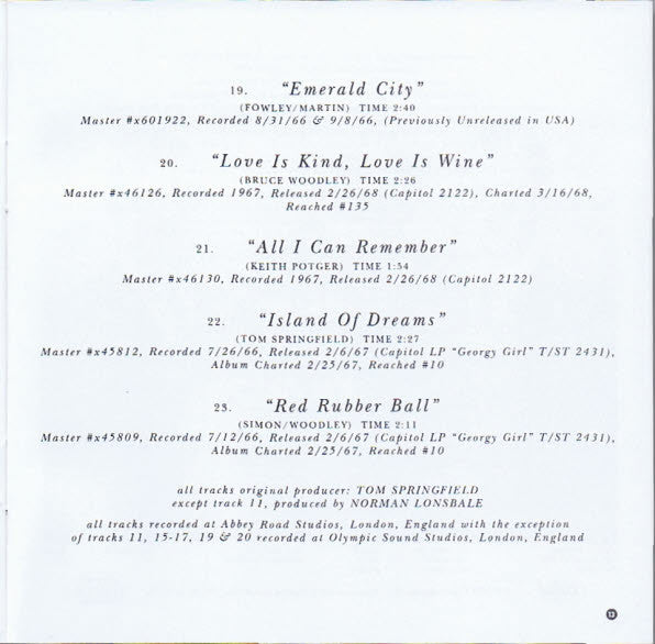 The Seekers : Capitol Collectors Series (CD, Comp)