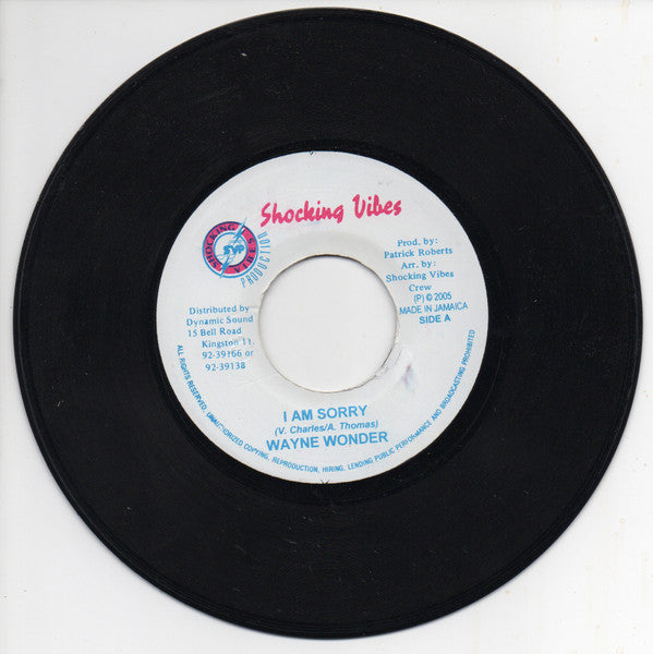 Wayne Wonder : I Am Sorry (7")