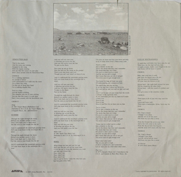Manfred Mann's Earth Band : Somewhere In Afrika (LP, Album, Ind)
