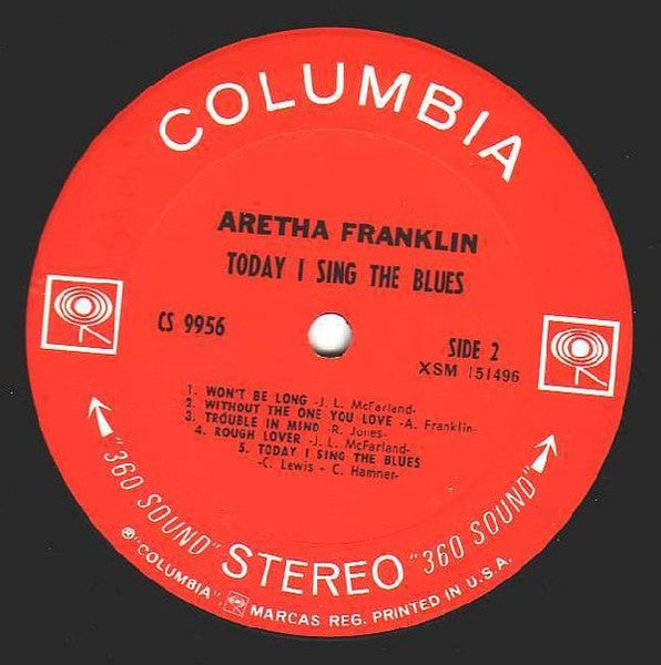 Aretha Franklin : Today I Sing The Blues (LP, Comp)