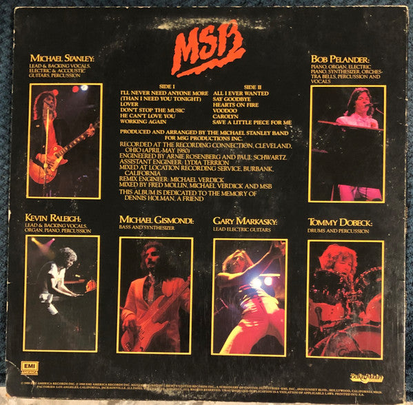 Michael Stanley Band : Heartland (LP, Album, RE, Win)