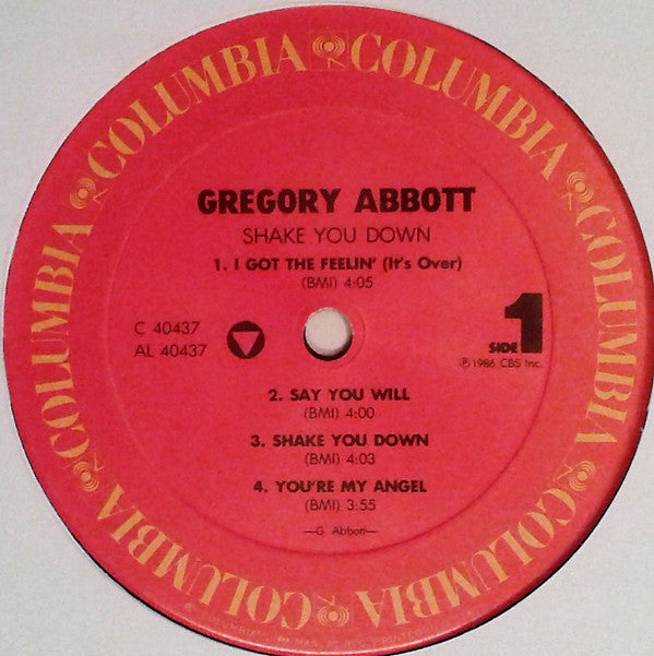 Gregory Abbott : Shake You Down (LP, Album, Car)