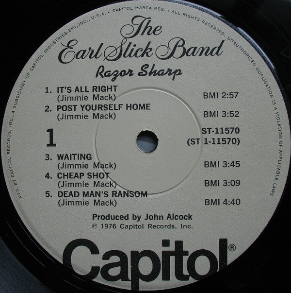 The Earl Slick Band : Razor Sharp (LP, Album, Win)