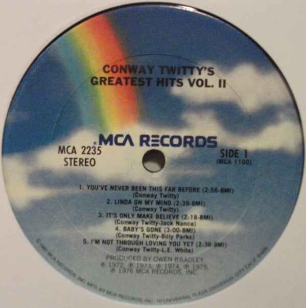 Conway Twitty : Conway Twitty's Greatest Hits Vol. II (LP, Comp)