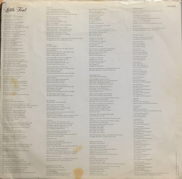 Little Feat : Down On The Farm (LP, Album, Los)