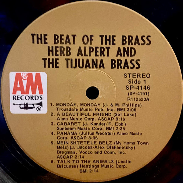 Herb Alpert & The Tijuana Brass : The Beat Of The Brass (LP, Album, Gat)