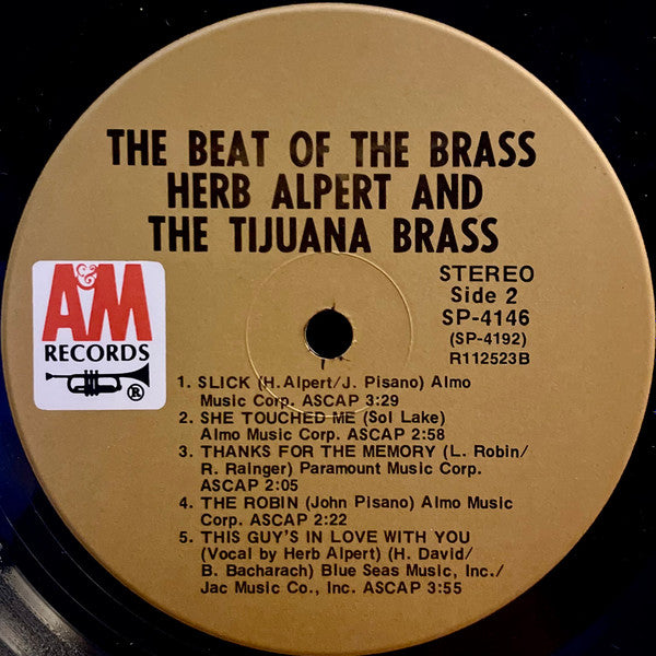 Herb Alpert & The Tijuana Brass : The Beat Of The Brass (LP, Album, Gat)