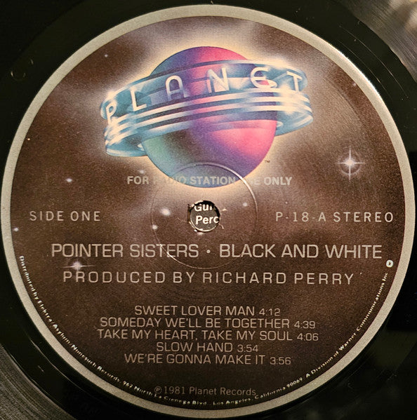 Pointer Sisters : Black & White (LP, Album, Promo, Spe)